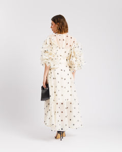 Abito in seta a pois - R13976