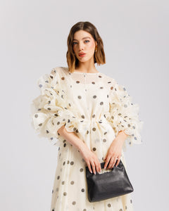 Abito in seta a pois - R13976