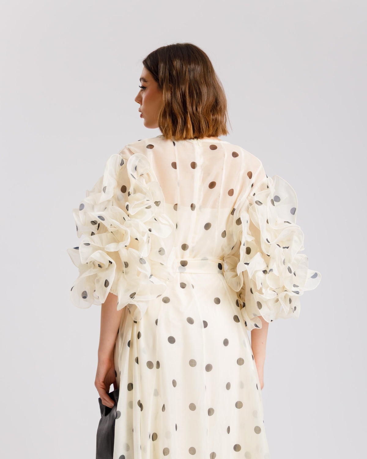 Abito in seta a pois - R13976