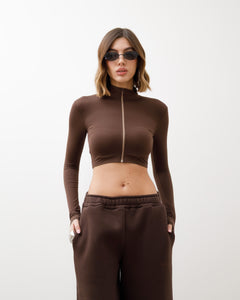 Maglia crop con zip ALTHÉA  - C185