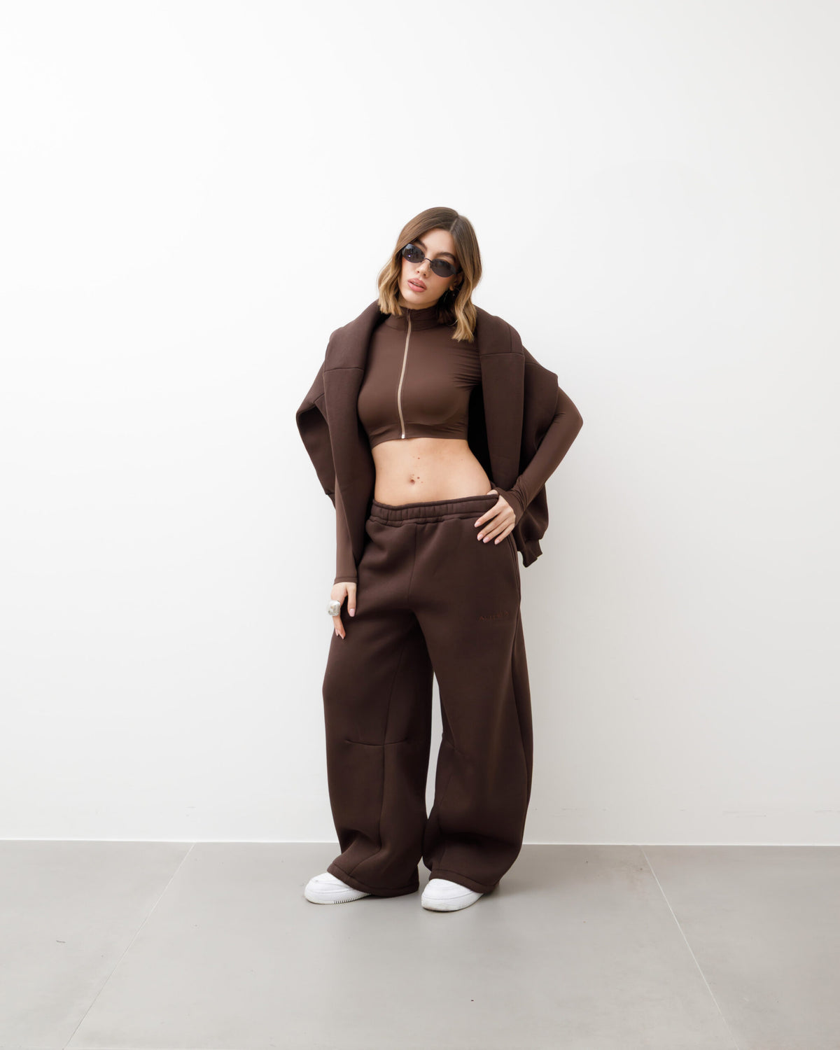 Maglia crop con zip ALTHÉA  - C185