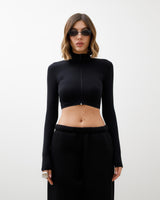 Maglia crop con zip ALTHÉA  - C185