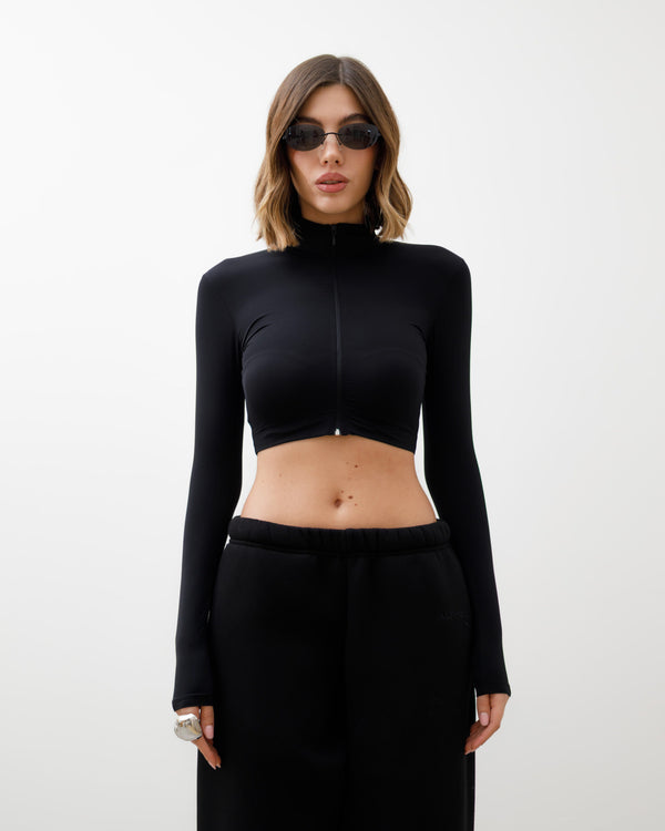 Maglia crop con zip ALTHÉA  - C185