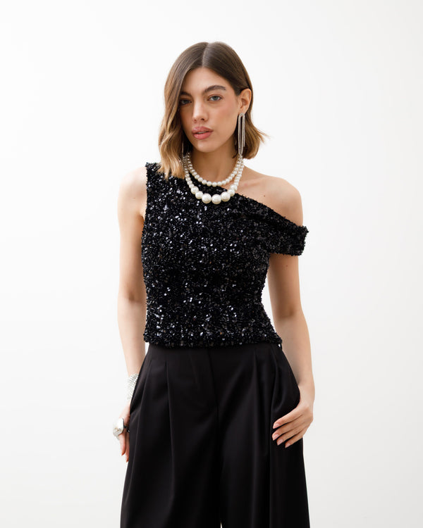 Top con paillettes - 15856 SLCN