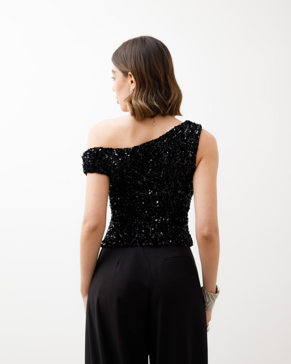 Top con paillettes - 15856 SLCN