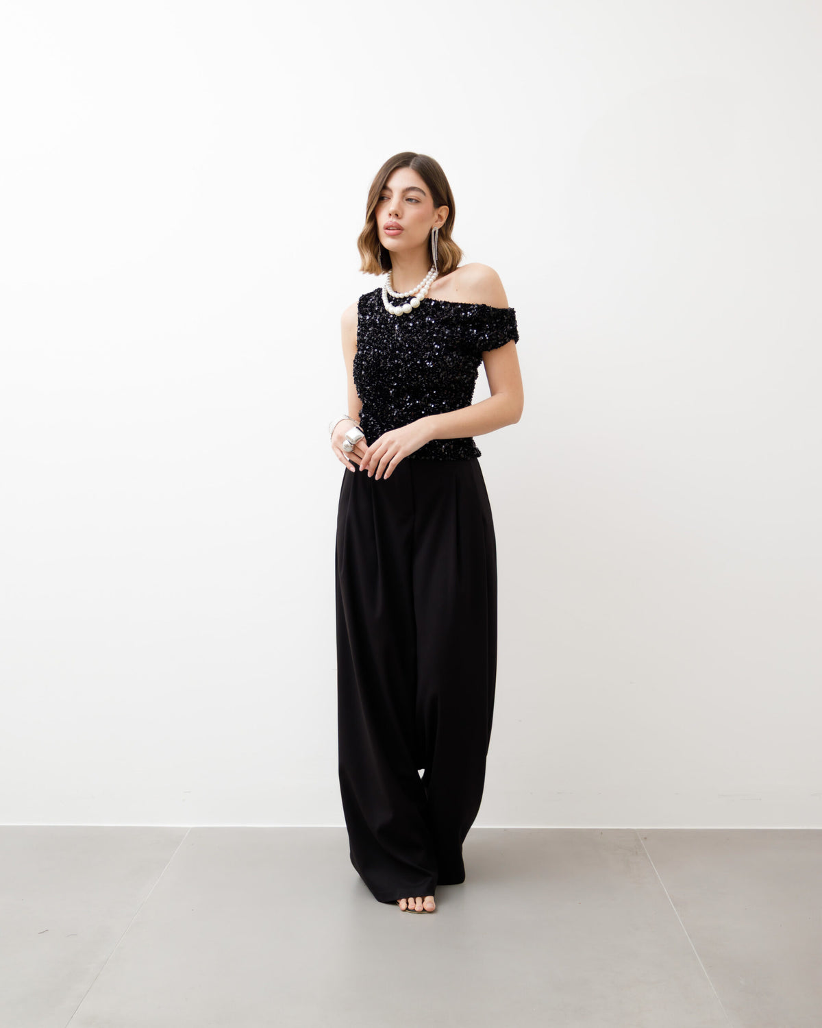 Top con paillettes - 15856 SLCN