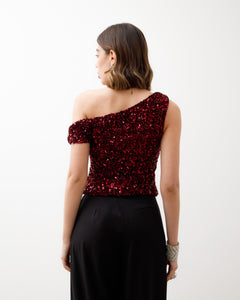 Top con paillettes - 15856 SLCN