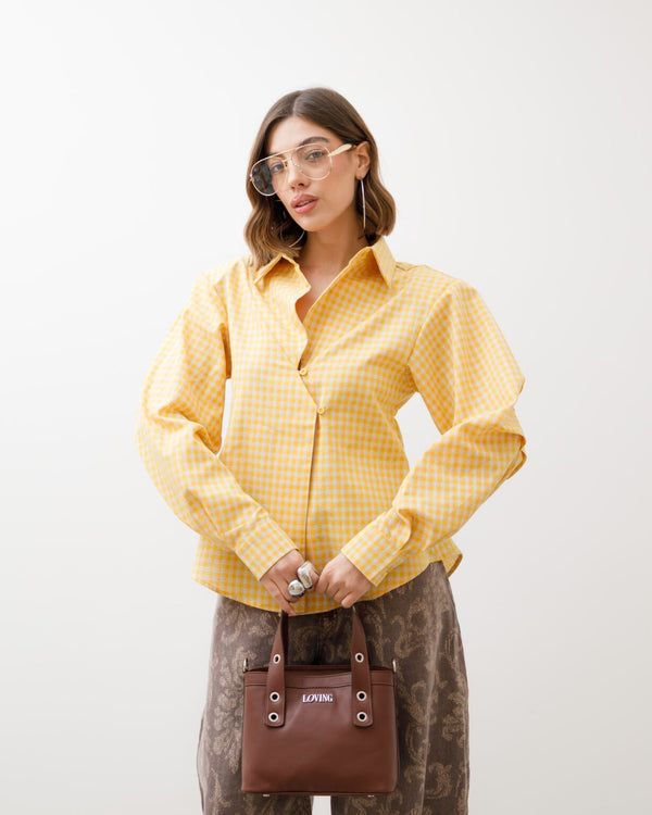 Camicia avvitata a quadretti - H12890 SLC