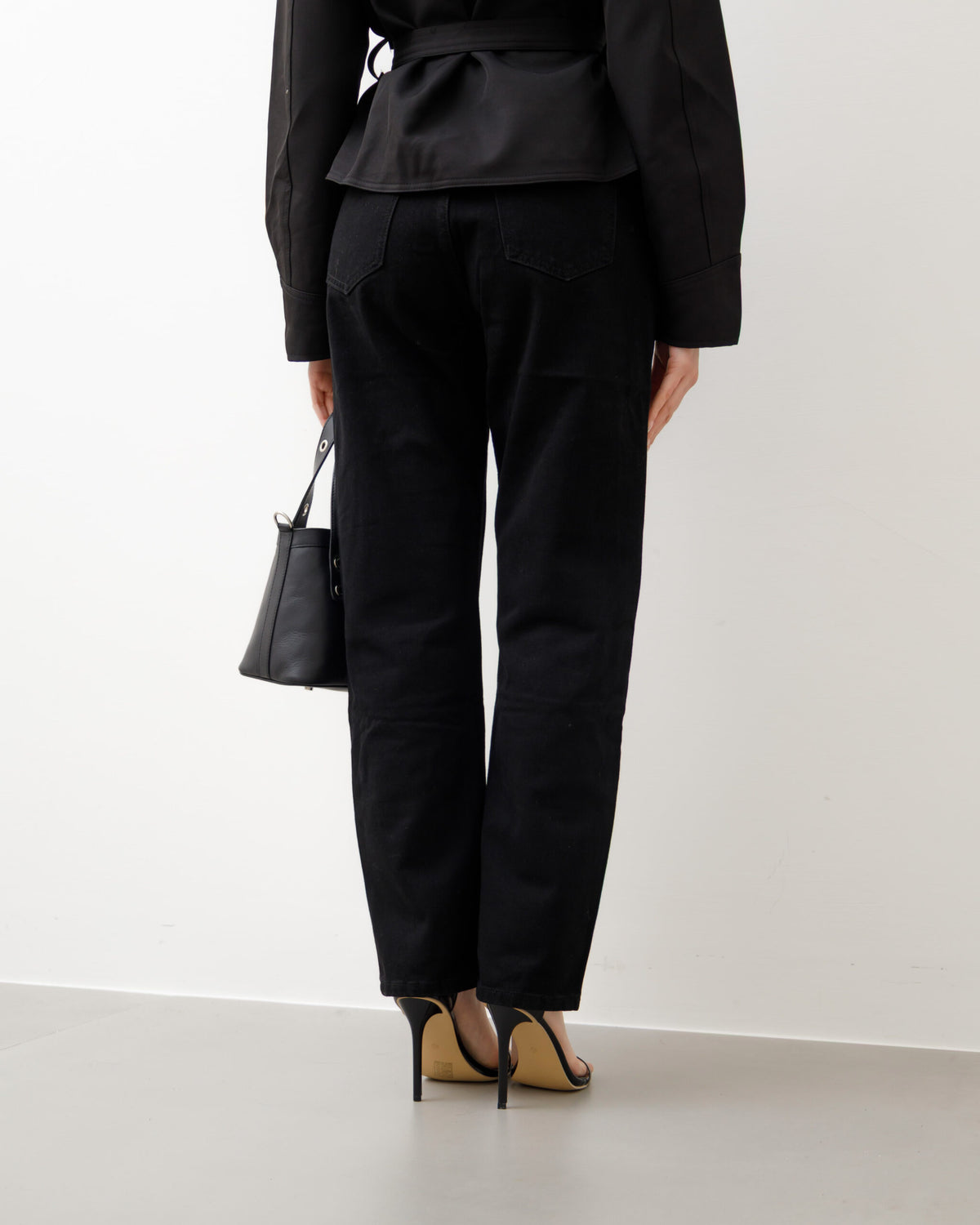 Jeans gamba dritta nero - 7862