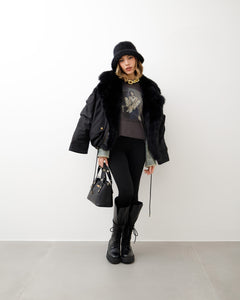 Bomber con eco-fur - D12777