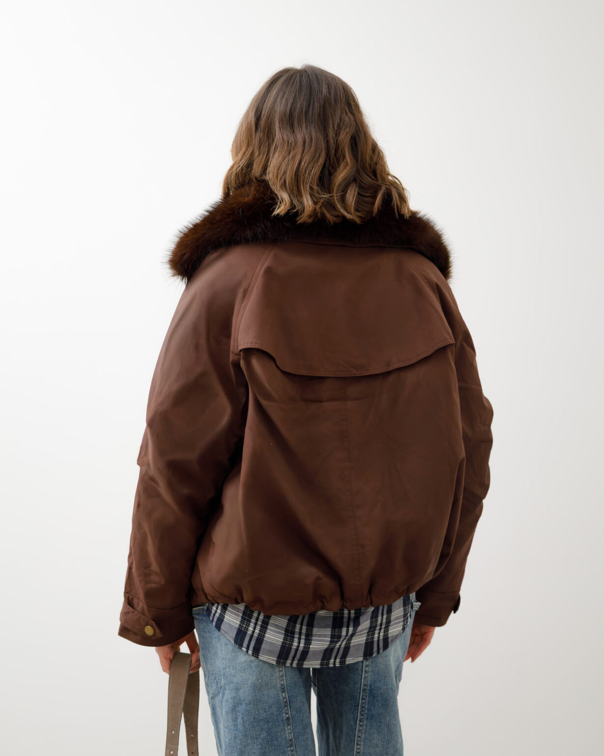 Bomber con eco-fur - D12777