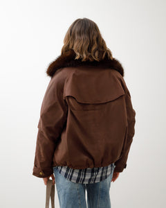 Bomber con eco-fur - D12777