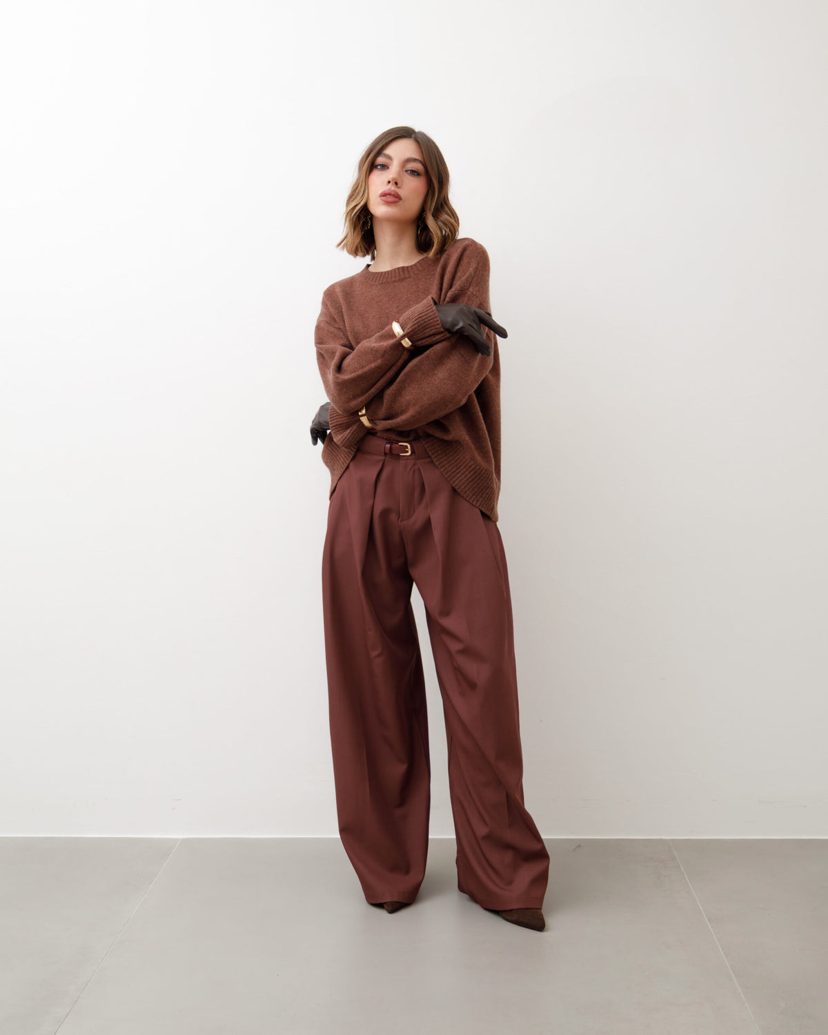 Pantaloni palazzo con cintura - 773 Nos
