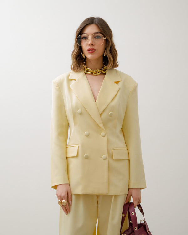 Tailleur doppio petto GIALLO - EC13103