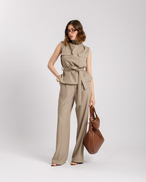 Coord-set con top e cintura - 2068-206