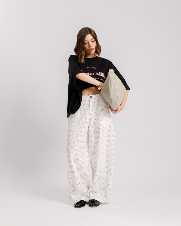 Pantaloni baggy a pois PANNA - 8879