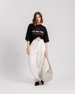 Pantaloni baggy a pois PANNA - 8879