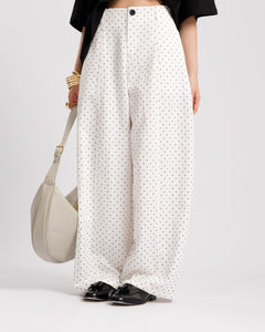 Pantaloni baggy a pois PANNA - 8879