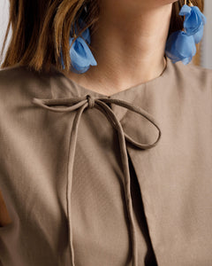 Gilet in cotone con laccetti - L2118 slc