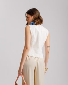 Gilet in cotone con laccetti - L2118 slc