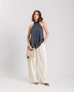Top satin a pois - 11711