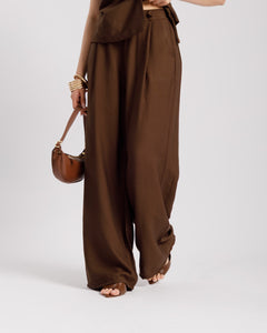 Coord-set in viscosa con gilet - 563151
