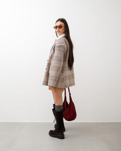 Blazer oversize quadretti  -13327