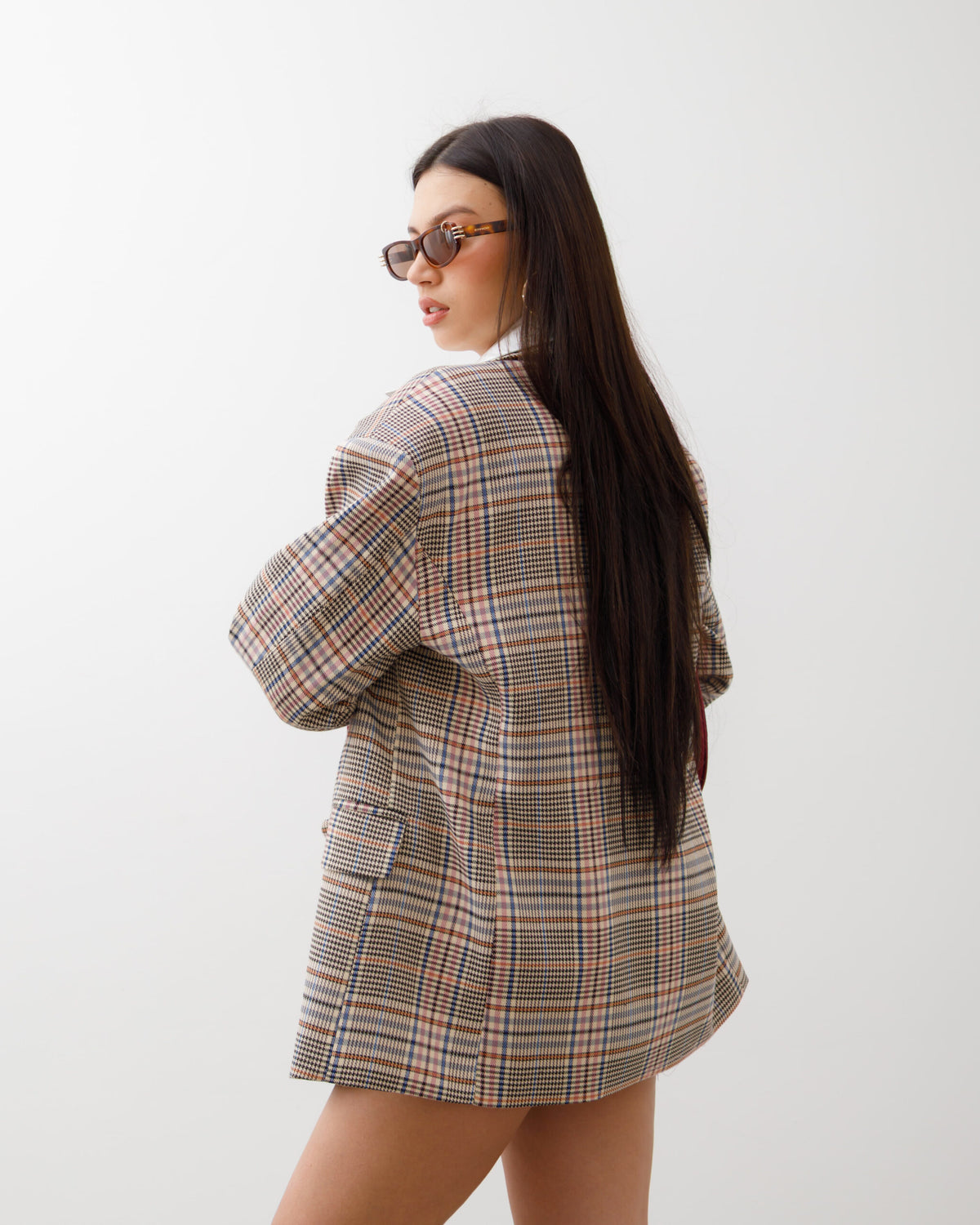 Blazer oversize quadretti  -13327