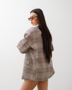 Blazer oversize quadretti  -13327