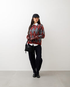 Maglione in lana con rombi – PL13233