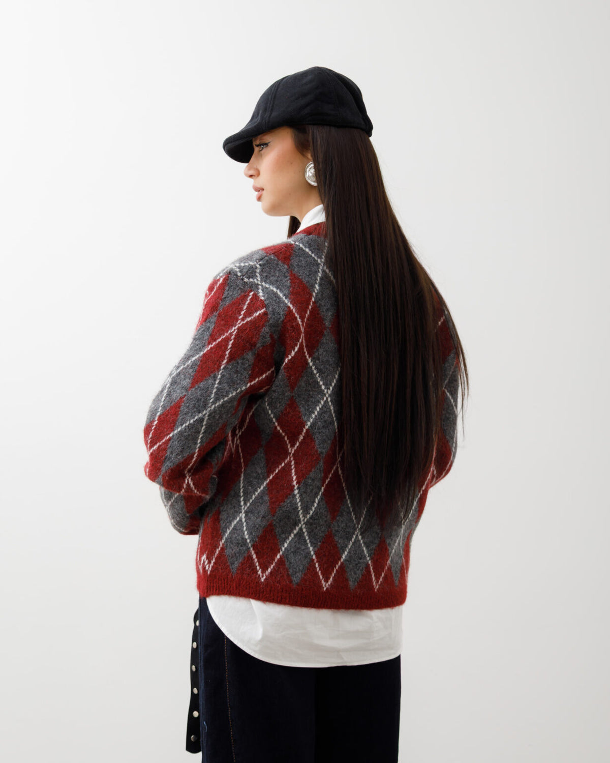 Maglione in lana con rombi – PL13233