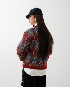 Maglione in lana con rombi – PL13233