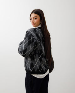 Maglione in lana con rombi – PL13233