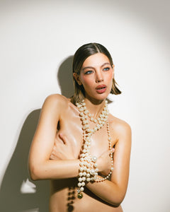 Collana lunga con perle - ECL2250