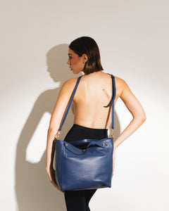 Borsa in pelle OLIVIA blu - LOVING BAGS