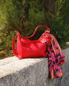 Borsa in pelle CARRIE fucsia - LOVING BAGS