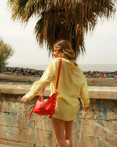 Borsa in pelle CARRIE arancio - LOVING BAGS