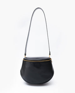Tracolla in pelle NERA - LOVING BAGS