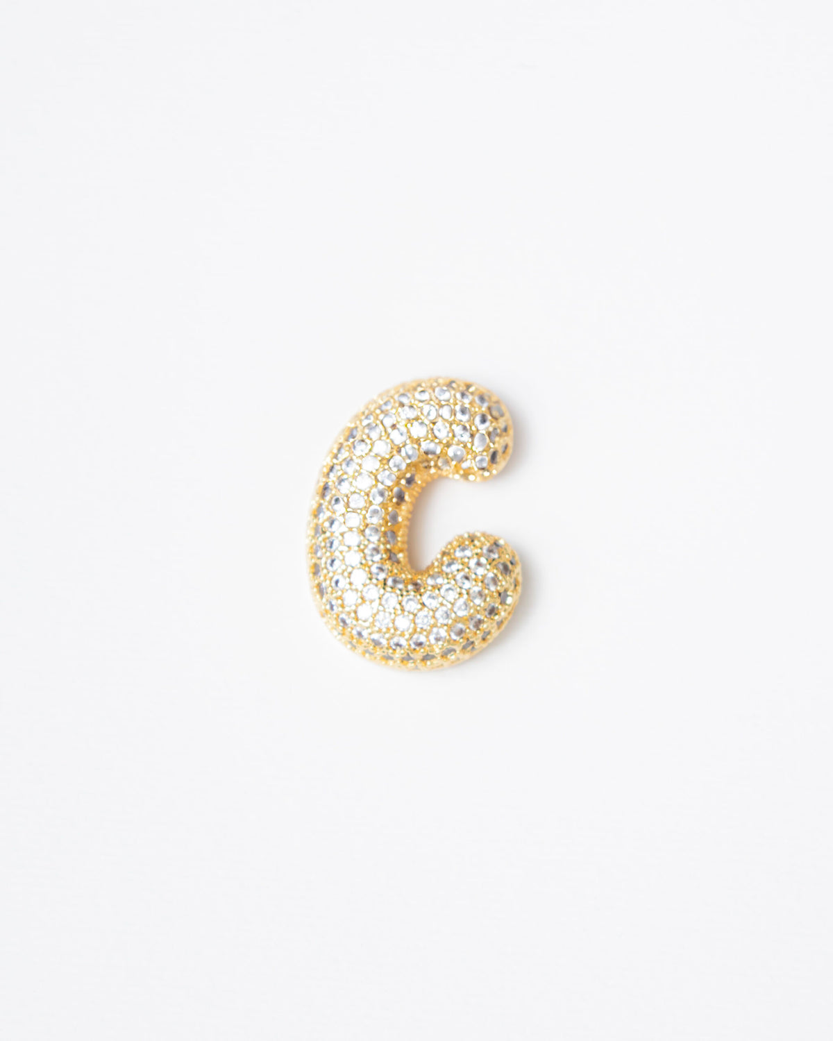 Ciondolo con lettera big con strass  - SV099