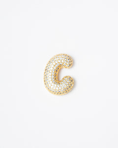 Ciondolo con lettera big con strass  - SV099