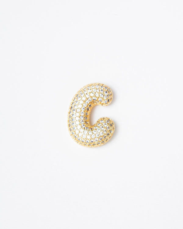 Ciondolo con lettera big con strass  - SV099