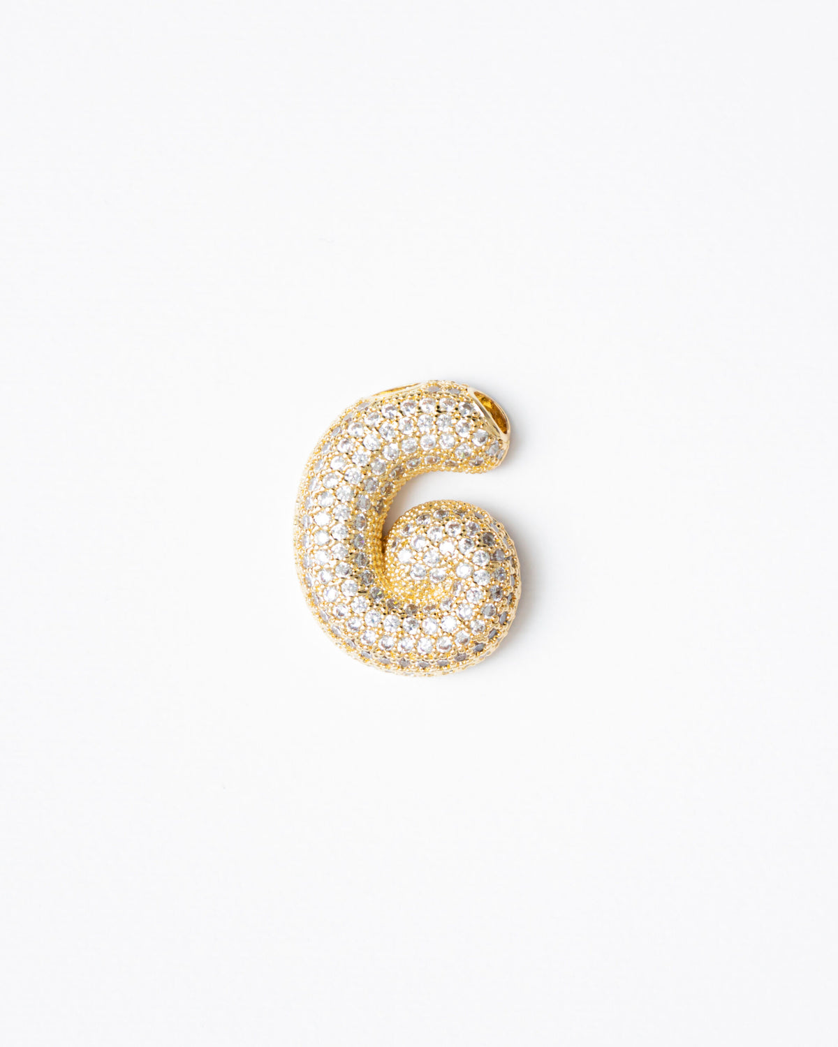 Ciondolo con lettera big con strass  - SV099