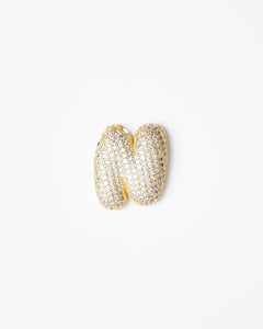 Ciondolo con lettera big con strass  - SV099