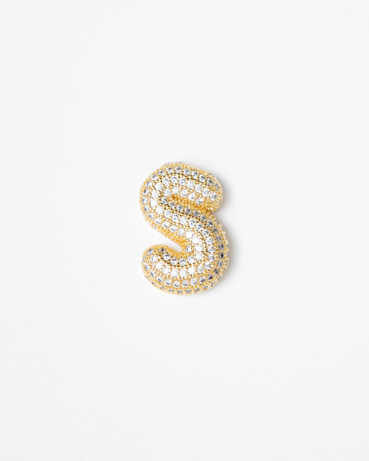 Ciondolo con lettera big con strass  - SV099