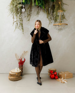 Gilet lungo in eco-fur - JOYV0477