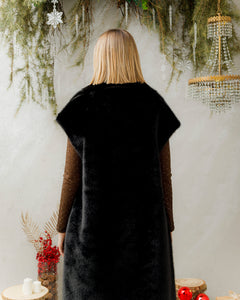 Gilet lungo in eco-fur - JOYV0477