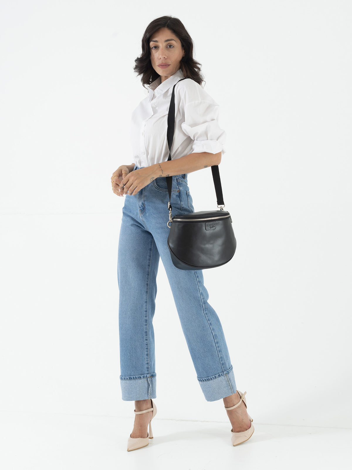 Borsa ISABELLA in pelle NERA  -  LOVING BAGS