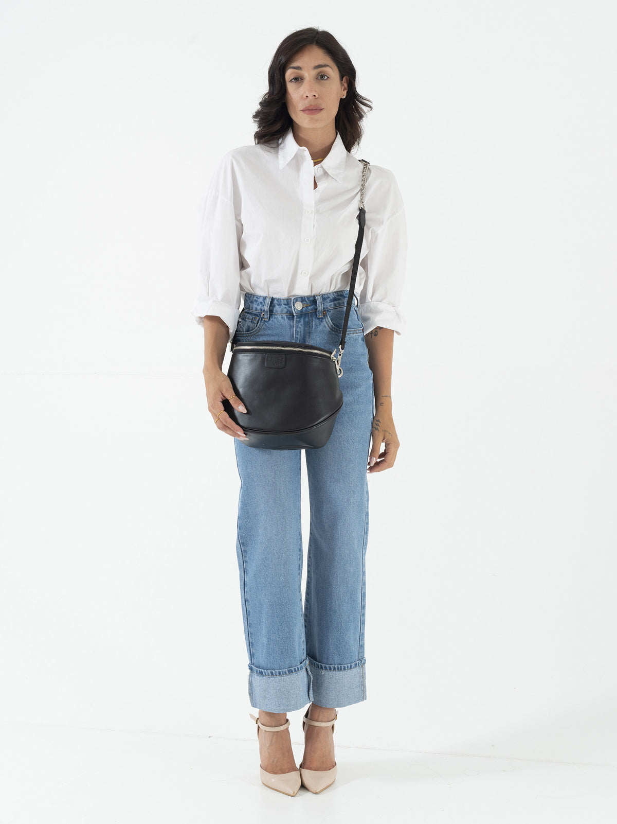 Borsa ISABELLA in pelle NERA  -  LOVING BAGS