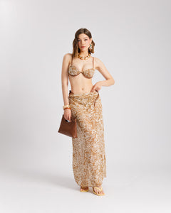 Coord-set 3 pezzi gonna lunga - 2855