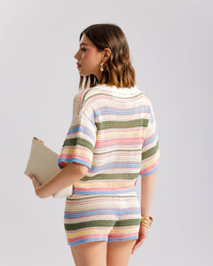 Coord-set in maglia traforato - 2447